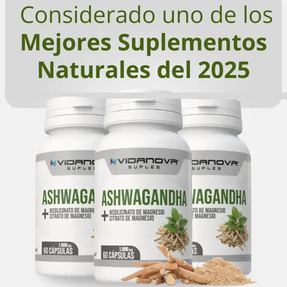 Ashwagandha + Magnesio 1000mg 60 CAPS